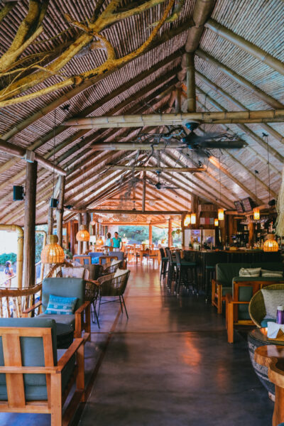 restaurant at an eco hotel in costa rica